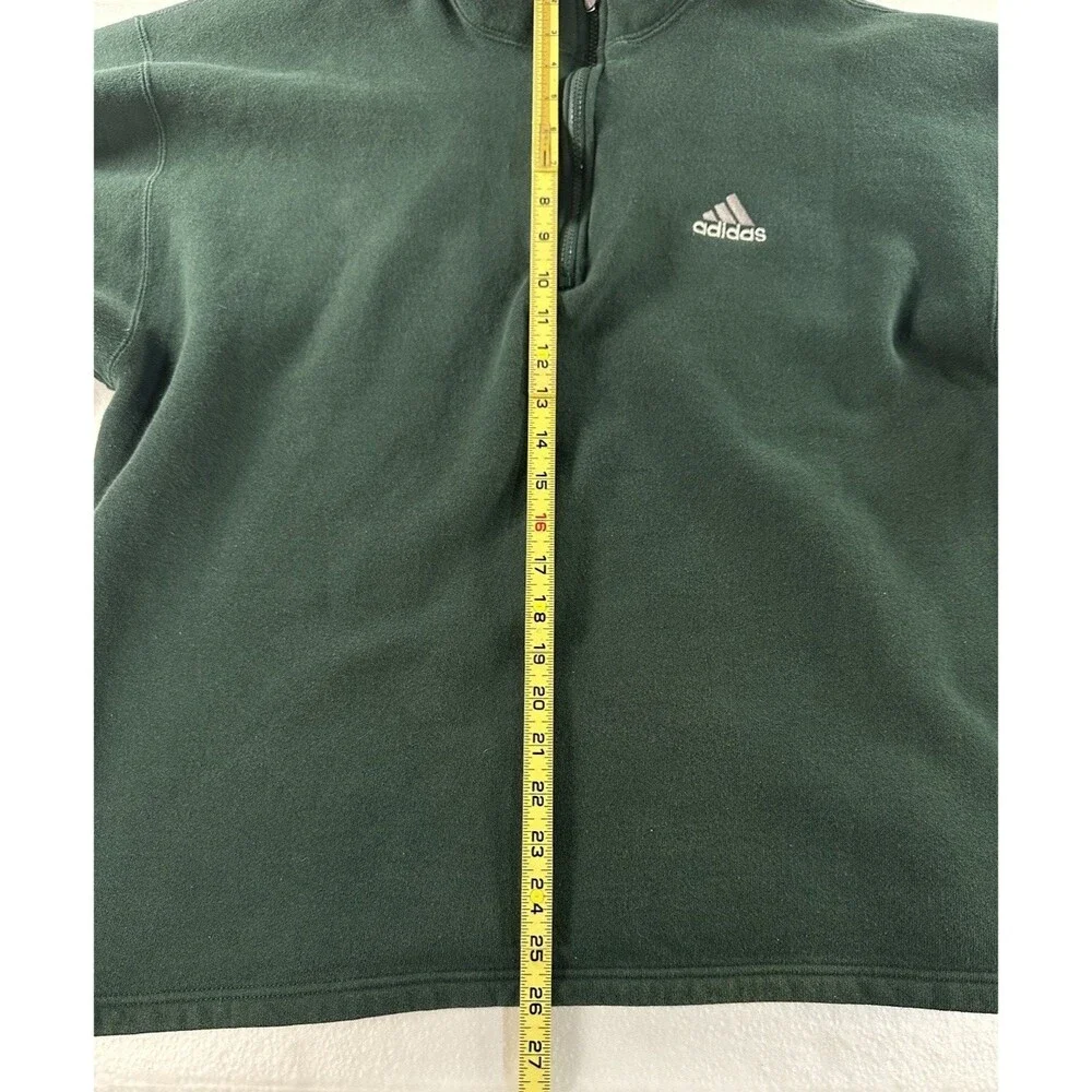 VTG 90’s Adidas Sweatshirt‎ Men’s Medium Equipment Sweater Green 1/4 Zip